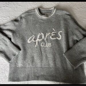 Abercrombie & Fitch Gray Après Club Sweater